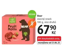 dm drogerie Bear ovocný snack nabídka