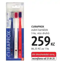 dm drogerie Curaprox zubní kartáček nabídka