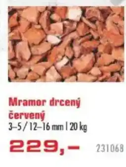 Uni Hobby Mramor drcený červený nabídka