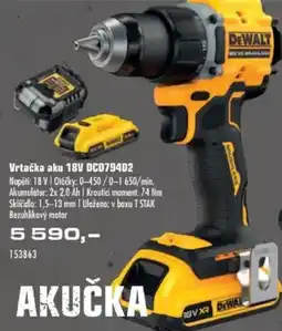 Uni Hobby DEWALT Vrtačka aku 18V DCD794D2 nabídka