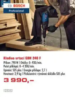 Uni Hobby BOSCH Kladivo vrtací GBH 240 F nabídka
