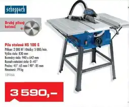 Uni Hobby Scheppach Pila stolová HS 100 S nabídka