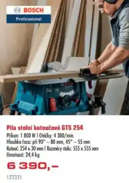 Uni Hobby BOSCH Pila stolní kotoučová GTS 254 nabídka