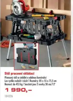 Uni Hobby Stůl pracovní skládací nabídka