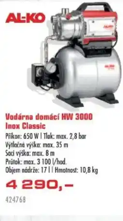 Uni Hobby AL-KO Vodárna domácí HW 3000 Inox Classic nabídka
