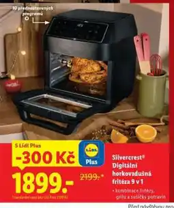 Lidl Silvercrest Digitální horkovzdušná fritéza 9 v 1 nabídka