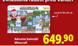 Lidl Adventní kalendář Minecraft nabídka