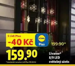 Lidl Livarno 8/9 LED světelný závěs nabídka
