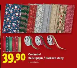 Lidl Crelando Balicí papír / Dárkové stuhy nabídka