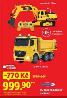 Lidl RC Auto na dálkové ovládání nabídka