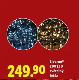 Lidl Livarno 200 LED světelný řetěz nabídka