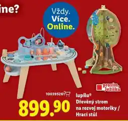 Lidl lupilu Dřevěný strom na rozvoj motoriky / Hrací stůl nabídka