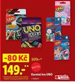 Lidl Karetní hra UNO nabídka