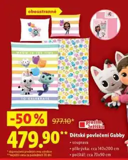 Lidl Dětské povlečení Gabby nabídka