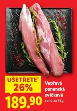 Lidl Vepřová panenská svíčková nabídka