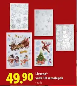 Lidl Livarno Sada 3D samolepek nabídka