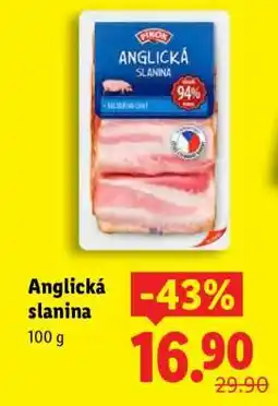 Lidl Anglická slanina nabídka
