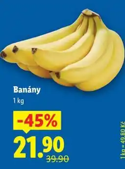 Lidl Banány nabídka