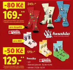 Lidl Fusakle Ponožky pro dospělé nabídka