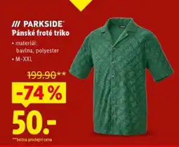 Lidl PARKSIDE Pánské froté triko nabídka