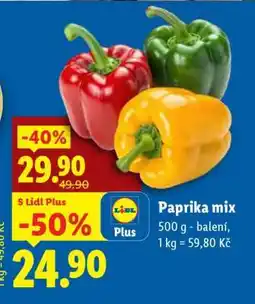 Lidl Paprika mix nabídka