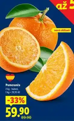 Lidl Pomeranče nabídka