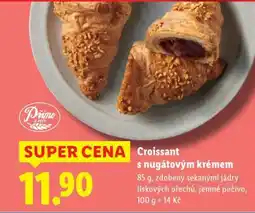 Lidl Croissant s nugátovým krémem nabídka