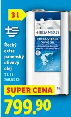 Lidl ŘECKÝ EXTRA PANENSKÝ OLIVOVÝ OLEJ nabídka