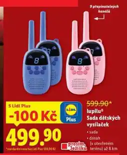 Lidl lupilu Sada dětských vysílaček nabídka