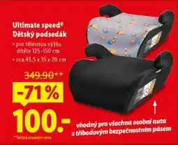 Lidl Ultimate speed Dětský podsedák nabídka