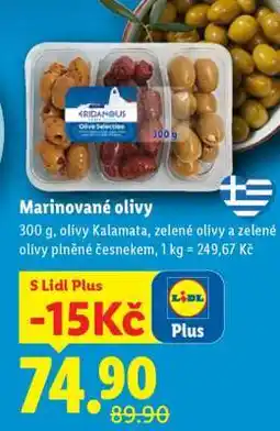 Lidl MARINOVANÉ OLIVY nabídka