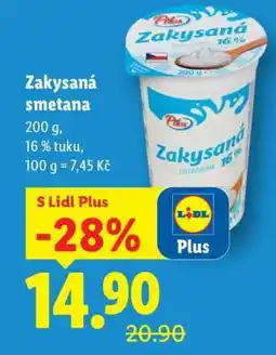 Lidl Zakysaná smetana nabídka