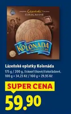 Lidl LÁZEŇSKÉ OPLATKY KOLONÁDA nabídka