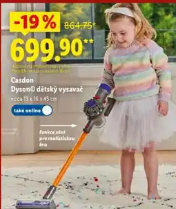Lidl Casdon Dyson dětský vysavač nabídka