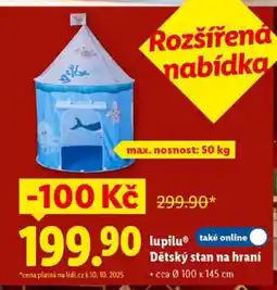 Lidl lupilu Dětský stan na hraní nabídka