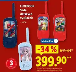Lidl LEXIBOOK Sada dětských vysílaček nabídka
