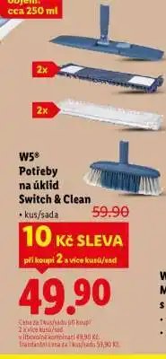 Lidl W5 Potřeby na úklid Switch & Clean nabídka