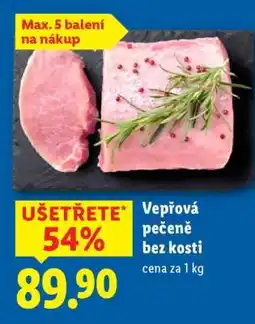 Lidl Vepřová pečeně bez kosti nabídka