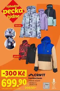 Lidl CRIVIT Freeridová bunda nabídka