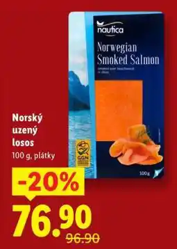 Lidl NORSKÝ UZENÝ LOSOS nabídka