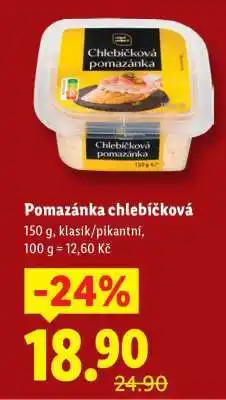 Lidl Pomazánka chlebíčková nabídka