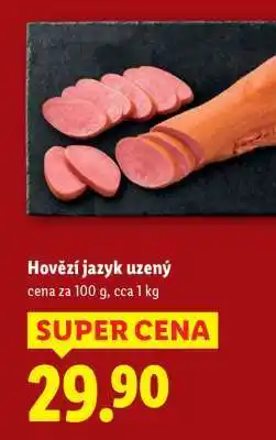 Lidl HOVĚZÍ JAZYK UZENÝ nabídka
