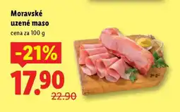 Lidl Moravské uzené maso nabídka