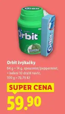 Lidl Orbit žvýkačky nabídka