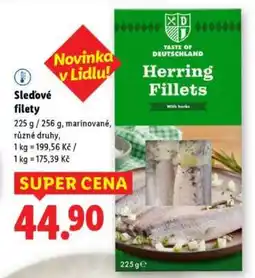 Lidl Sleďové filety nabídka
