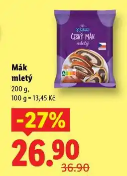 Lidl Mák mletý nabídka