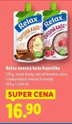 Lidl RELAX OVESNÁ KAŠE KAPSIČKA nabídka