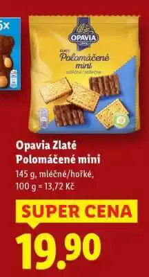 Lidl Opavia Zlaté Polomáčené mini nabídka