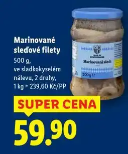 Lidl Marinované sleďové filety nabídka