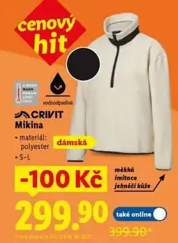 Lidl CRIVIT MIKINA nabídka
